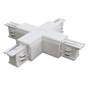 Коннектор Х-образный Trinity белый Комплектующие для систем освещения с токоведущими элементами Technical TRA005CX-31W