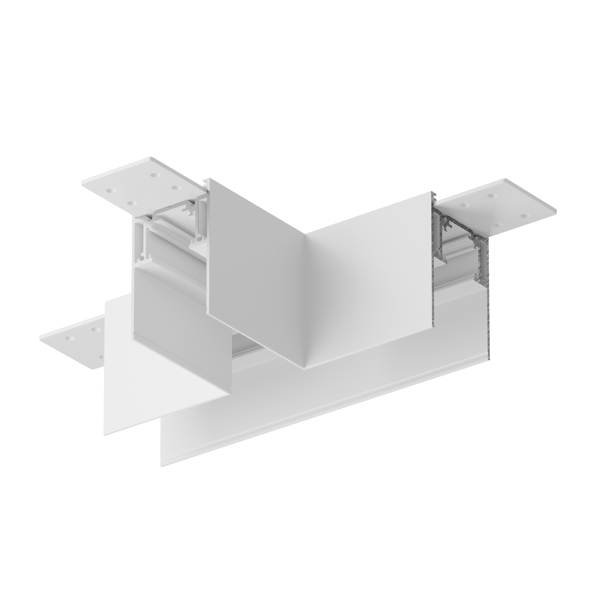 Коннектор Т-образный Gravity накладной белый Комплектующие для накладной трековой системы Technical TRA010CT-41W