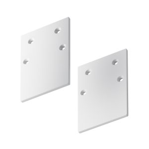 Заглушка торцевая 2шт Gravity накладной белый Комплектующие для накладной трековой системы Technical TRA010EC-41W