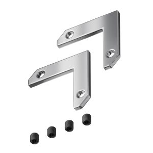 Комплект уголков 90° горизонтальных (2 соединителя + 4 винта) для профиля в натяжной потолок Комплектующие для встраиваемой трековой системы Technical TRA034CL-MP-1