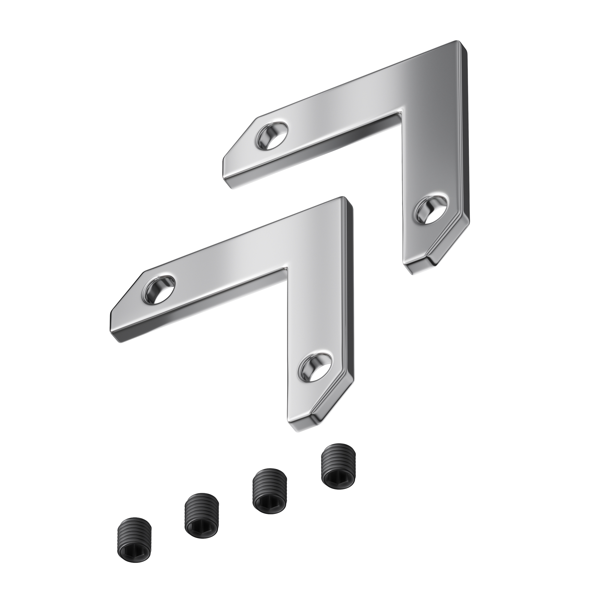 Комплект уголков 90° горизонтальных (2 соединителя + 4 винта) для профиля в натяжной потолок Комплектующие для встраиваемой трековой системы Technical TRA034CL-MP-1