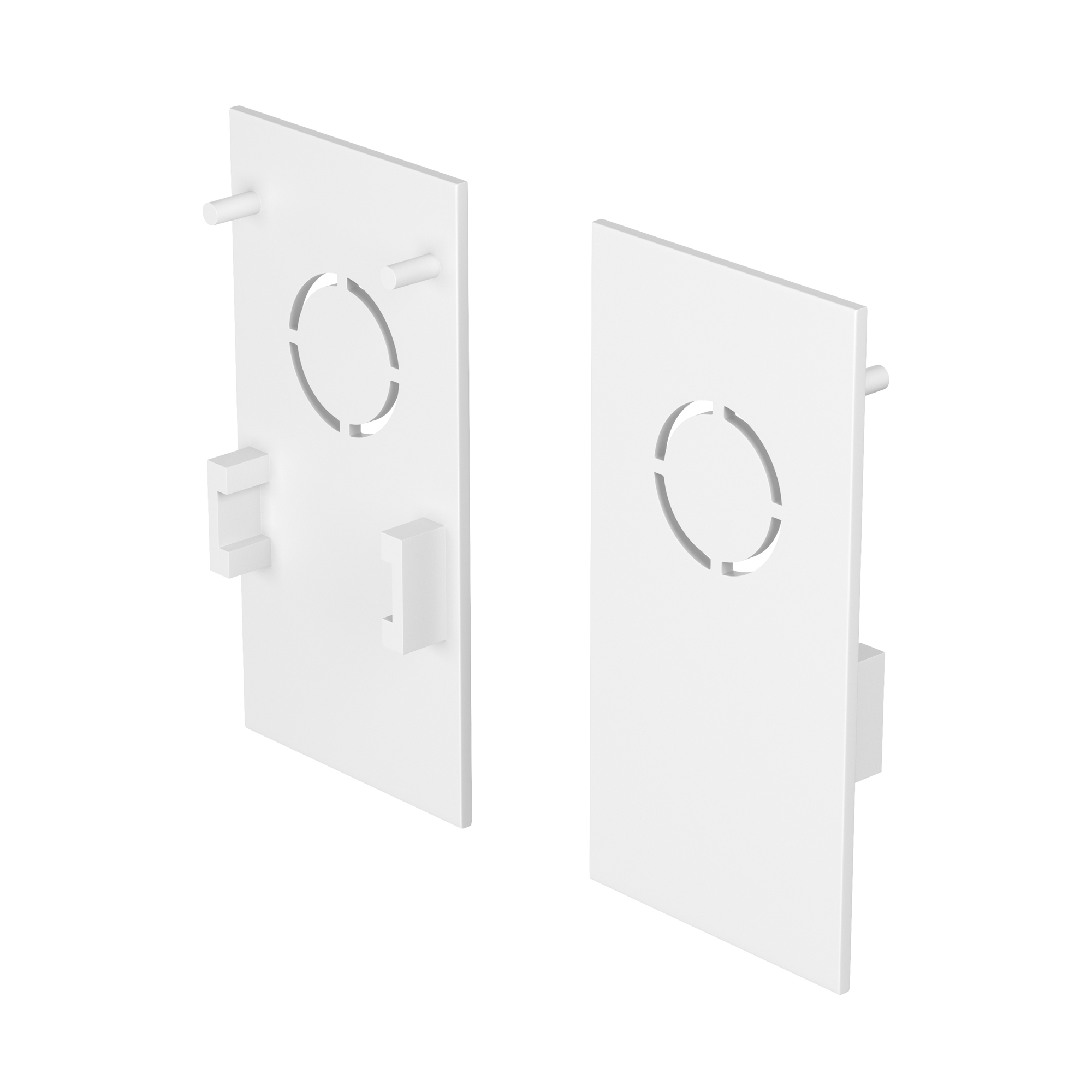 Заглушка торцевая 2 шт. Exility накладной белый Комплектующие для накладной трековой системы Technical TRA034EC-41W