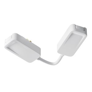 Коннектор питания угловой встраиваемый 6см Radity белый Комплектующие для систем освещения с токоведущими элементами Technical TRA084CPC-W-12