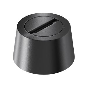 Чаша накладная Parity для двойного вывода ленты черная Комплектующие для текстильной подвесной системы Technical TRA130CRDuo-B