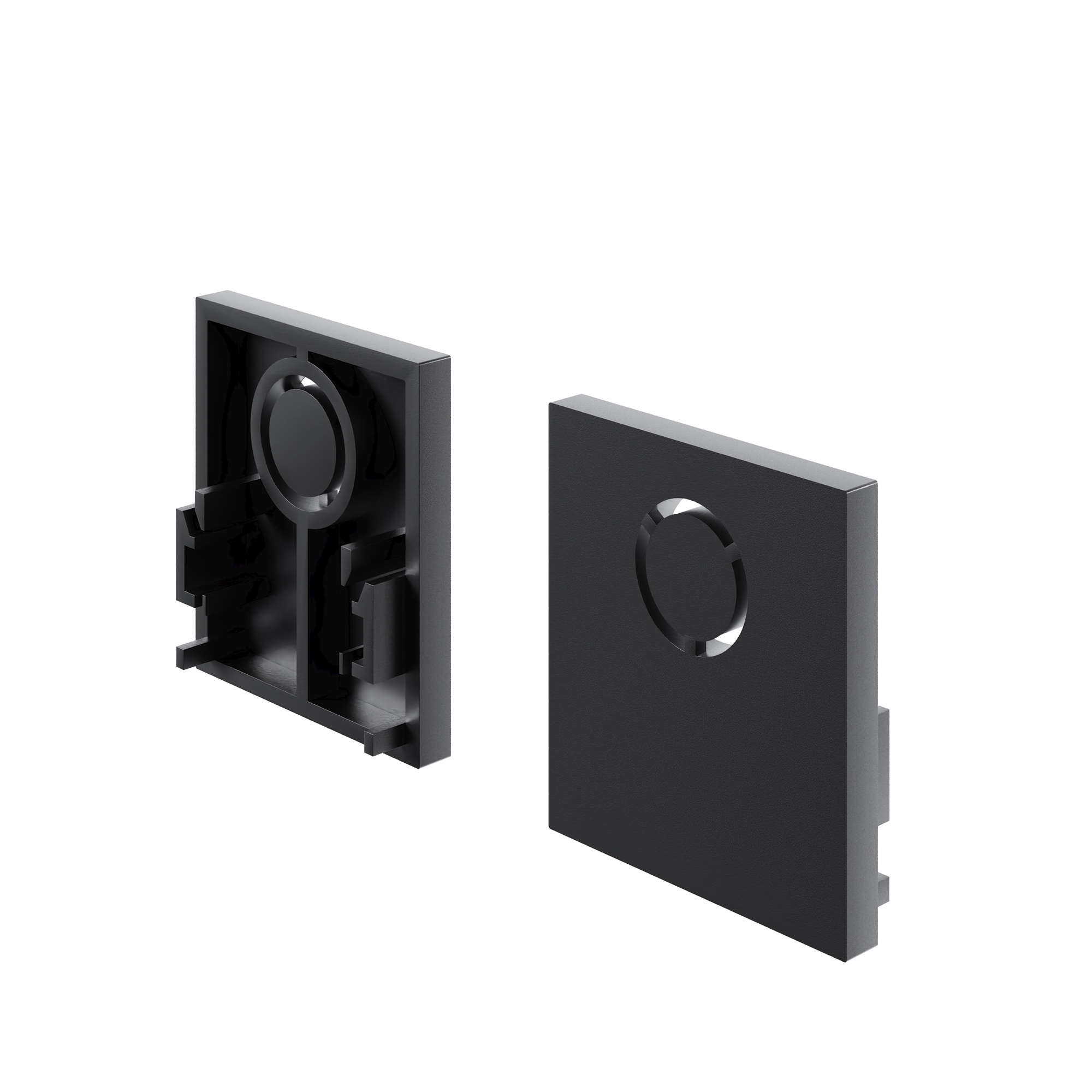 Заглушки для накладного низкопрофильного шинопровода Exility 2шт. Комплектующие для трековой системы Technical TRAM034EC-41B