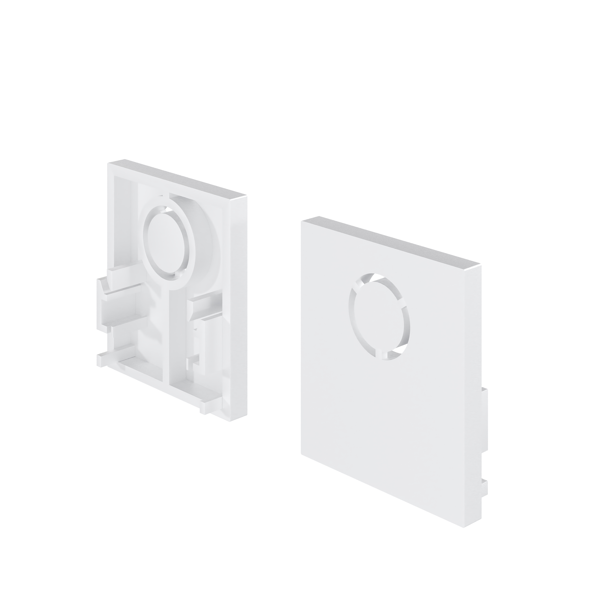 Заглушки для накладного низкопрофильного шинопровода Exility 2шт. Комплектующие для трековой системы Technical TRAM034EC-41W