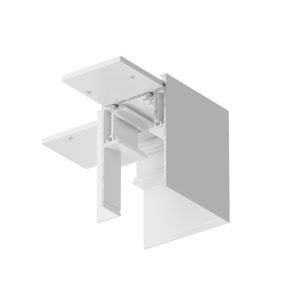 Коннектор угловой Gravity накладной белый Комплектующие для накладной трековой системы Technical TRX010CL-21W