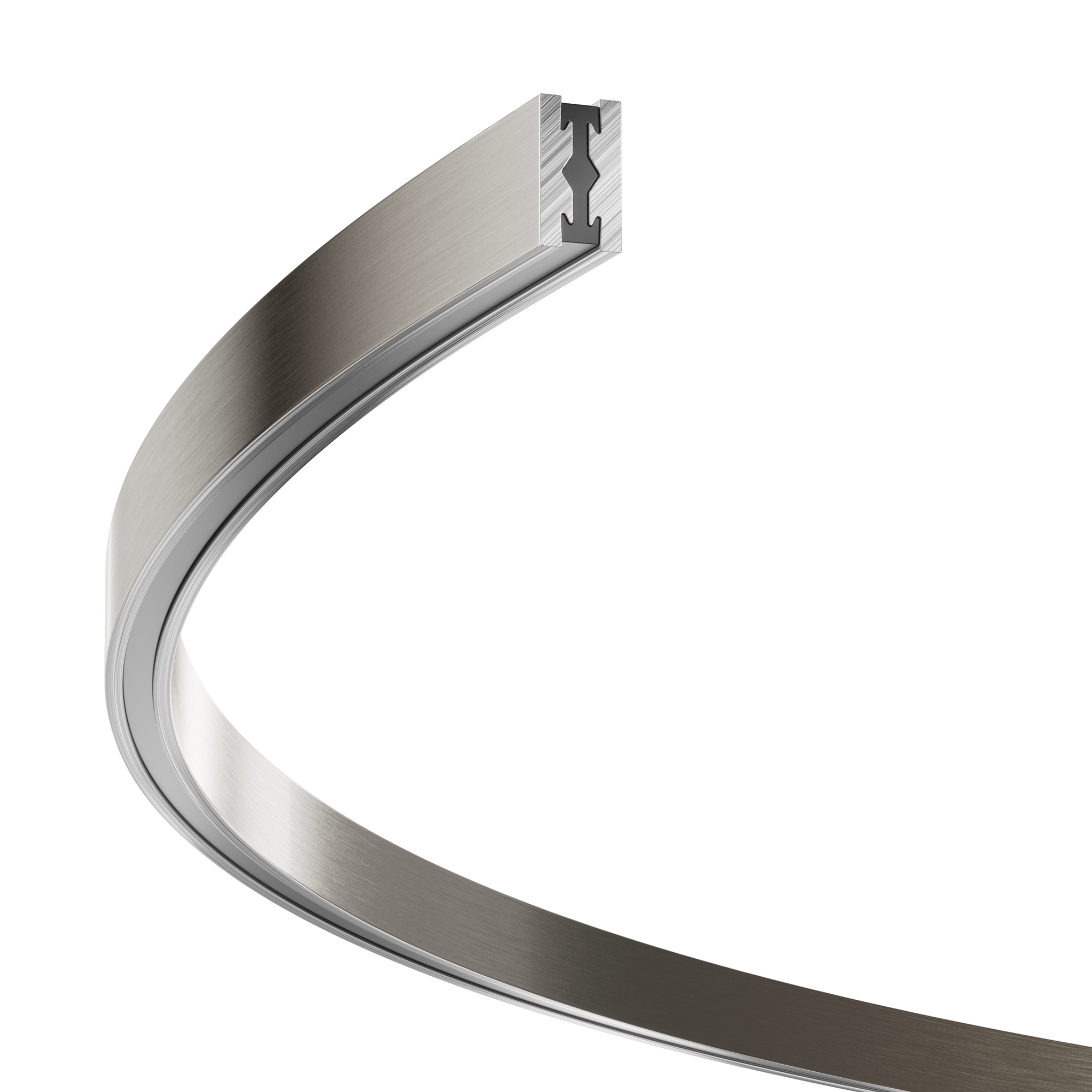 Шинопровод круглый из полукругов 1500мм Flarity платина Шинопровод накладной/подвесной Technical TRX154-2SR-D1500-PT