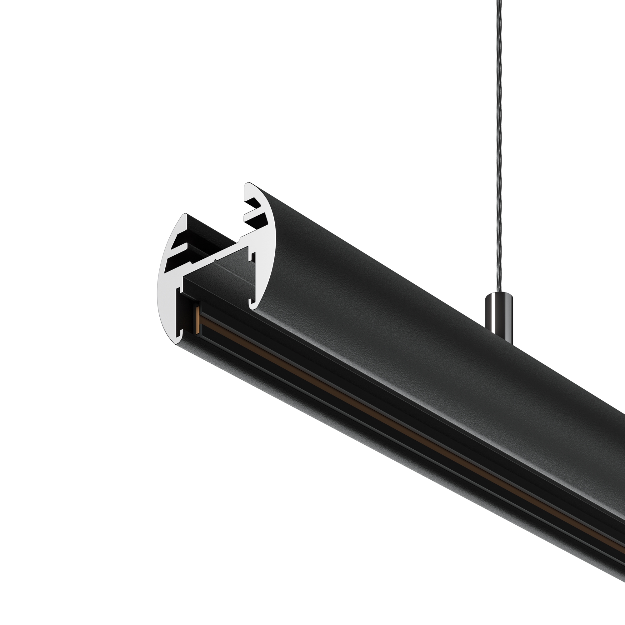 Шинопровод 3м подвесной круглый Basity