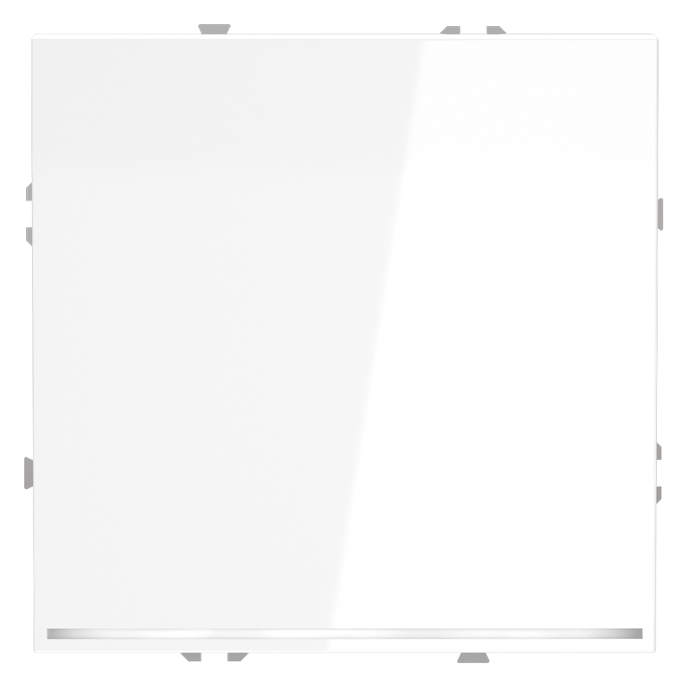 Выключатель встраиваемый VOLTUM S70 одноклавишный с подсветкой 10А, (белый глянцевый) — изображение 2