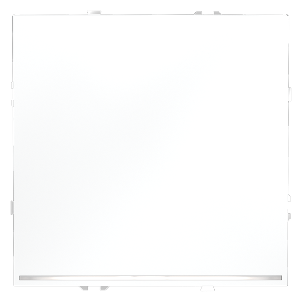 Проходной переключатель встраиваемый VOLTUM S70 одноклавишный с подсветкой 10А, (белый матовый) — изображение 2