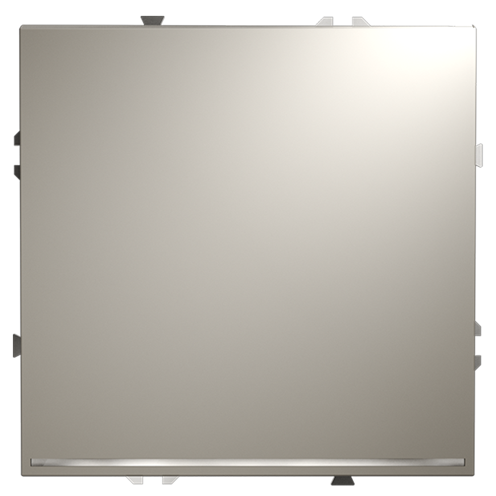 Проходной переключатель встраиваемый VOLTUM S70 одноклавишный с подсветкой 10А, (кашемир) — изображение 2