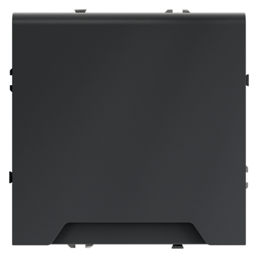 Розетка встраиваемая VOLTUM S70 с заземлением, защитными шторками и крышкой 16А, (графит) — изображение 2