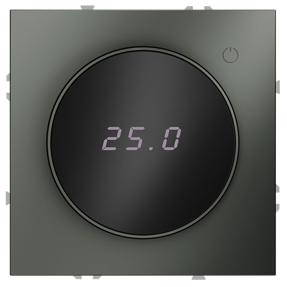 Терморегулятор электронный VOLTUM S70 с индикацией и датчиком, для теплого пола, (титан) — изображение 2