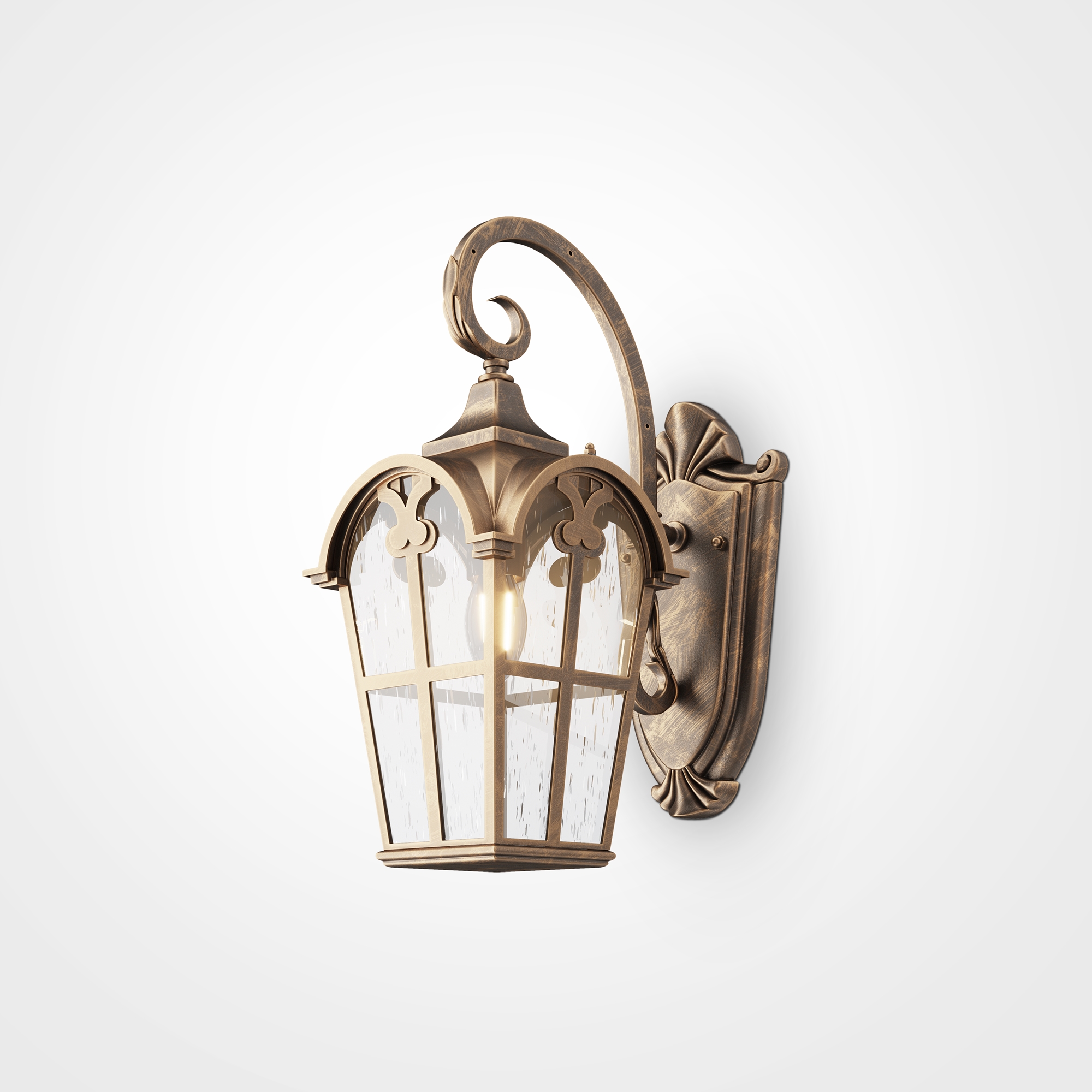 Настенный светильник (бра) Albion E27х1 60Вт IP 44 Уличный настенный светильник Outdoor O413WL-01GB — изображение 2