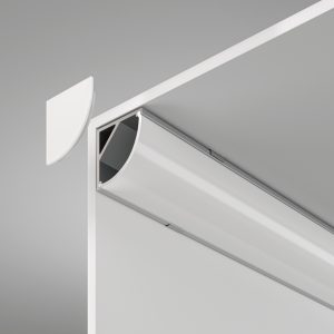 Алюминиевый профиль  накладной угловой  16×16 (Серебро