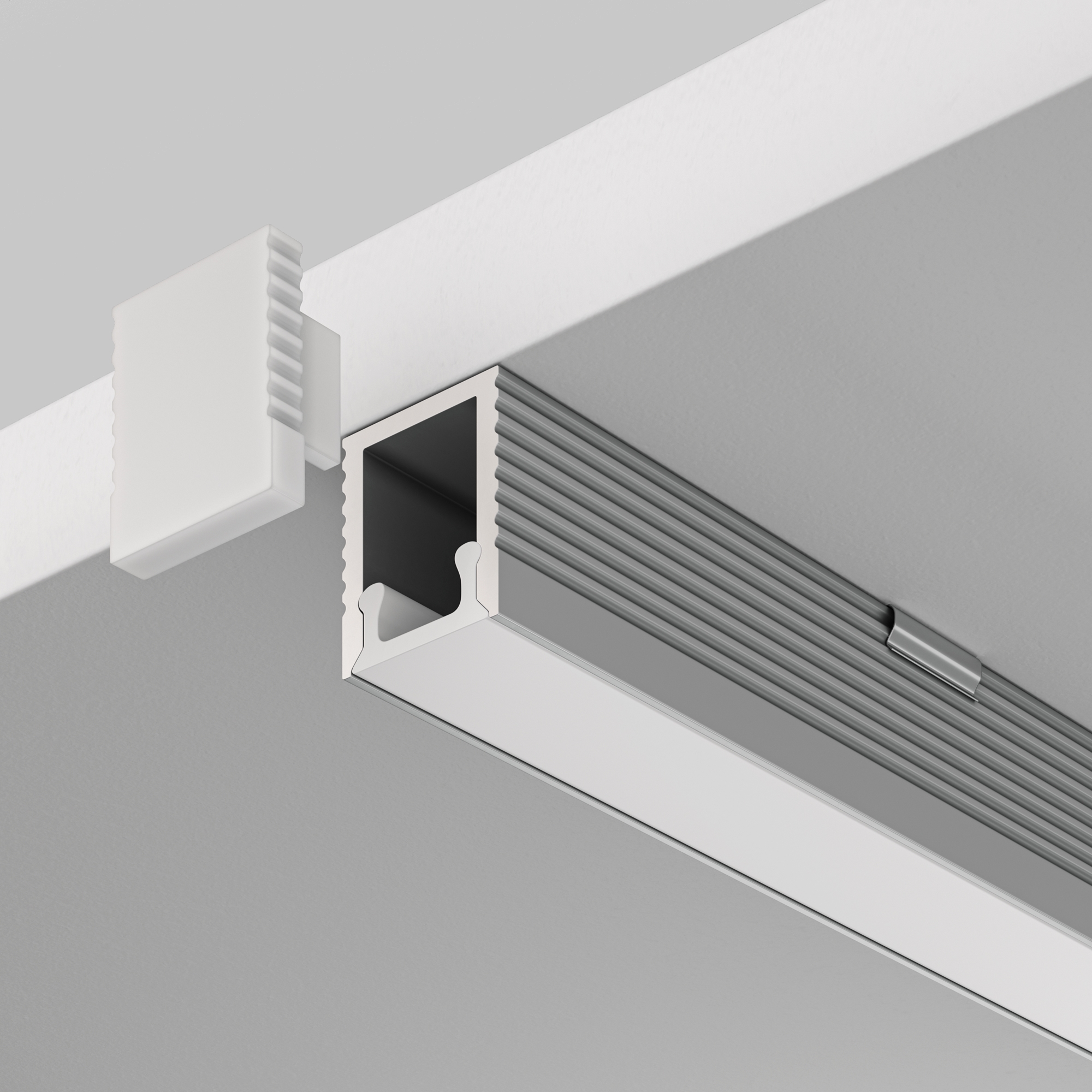 Алюминиевый профиль накладной 8×9 (Серебро, 2 м), ALM-0809-S-2M Профиль Led Strip ALM-0809-S-2M — изображение 4
