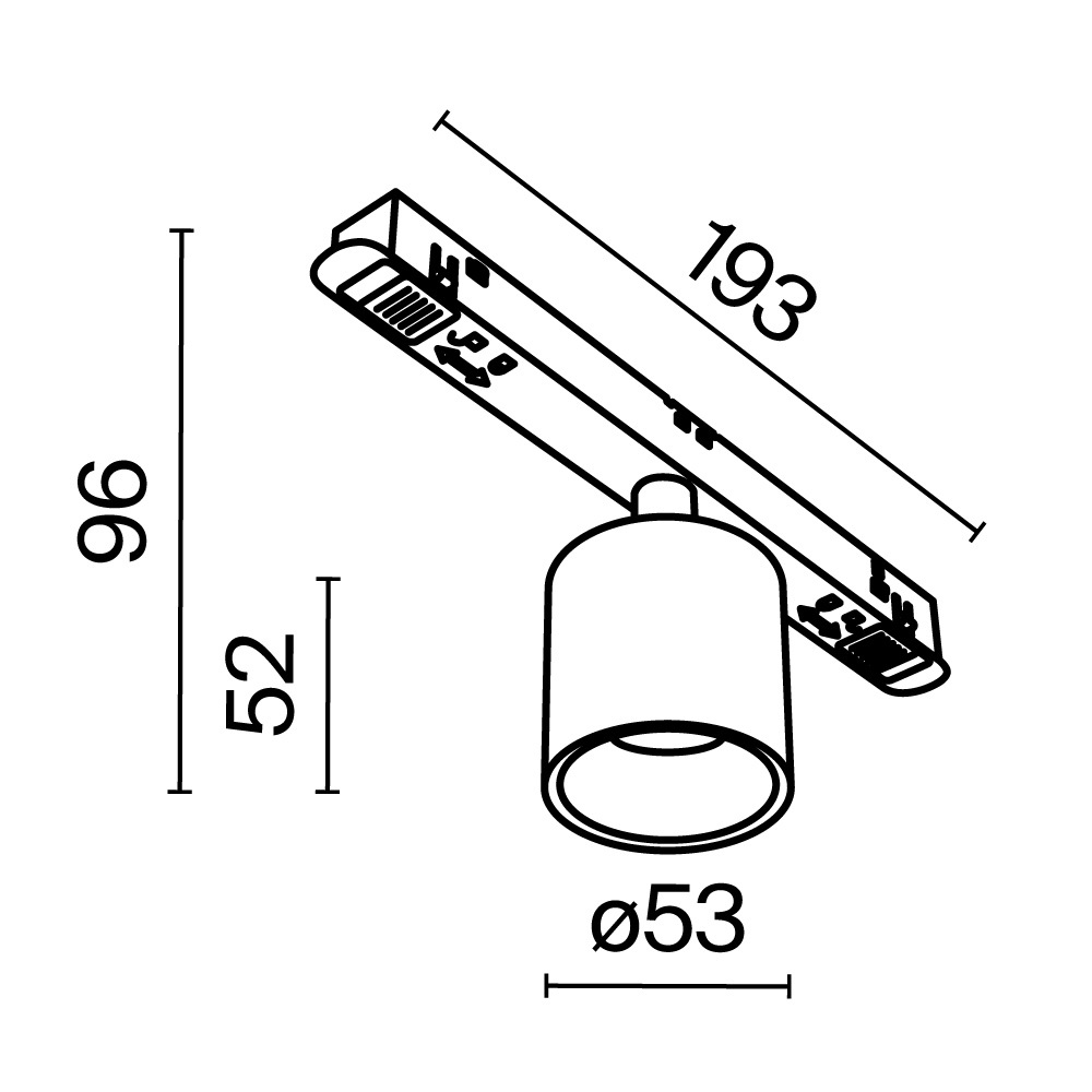 Трековый светильник Alfa S Exility 3000K 6Вт 50° Трековый светильник Technical TR132-2-7W3K-BS — изображение 4
