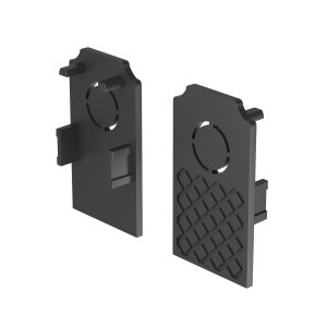 Заглушки к встраиваемому шинопроводу Exility 2 шт. черный Комплектующие для встраиваемой трековой системы Technical TRA034EC-42B