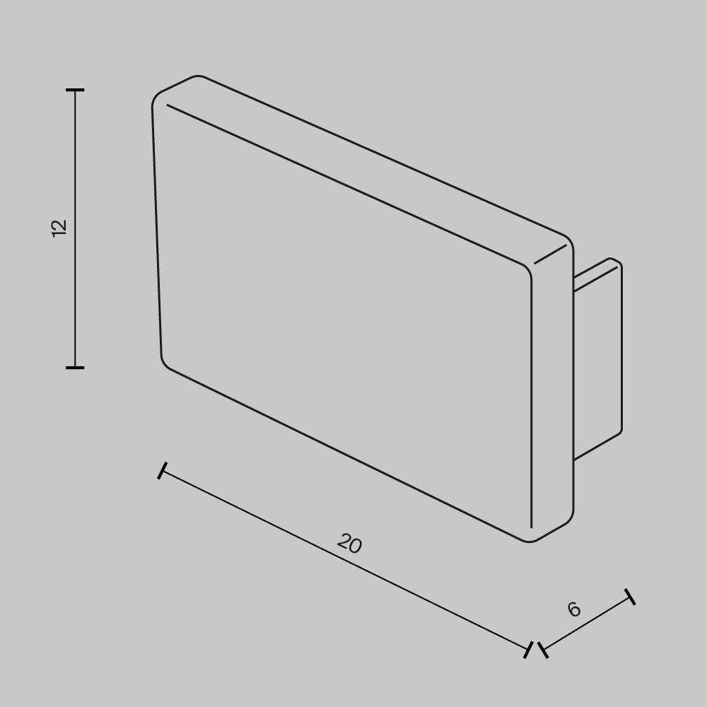 черный Комплектующие для встраиваемой трековой системы Technical TRA172EC-12B