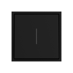 Одноклавишный проходной переключатель с LED-подсветкой