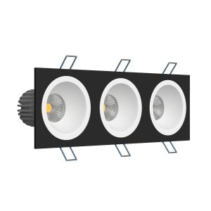 Встраиваемый светодиодный светильник Ledron LH07H-R SQ3 Black-White 4000K TRIAC