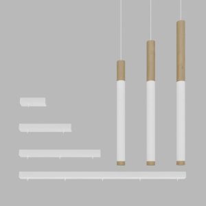 Подвесной (накладной) светодиодный светильник Ledron SAGITONY E5 T40 Wooden 100 White