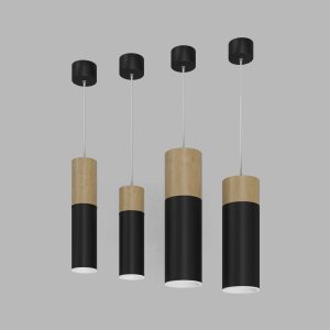 Подвесной (накладной) светодиодный светильник Ledron SLC7392/12W-PB Black-White