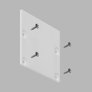 Заглушка для накладного профиля 13305-Z White