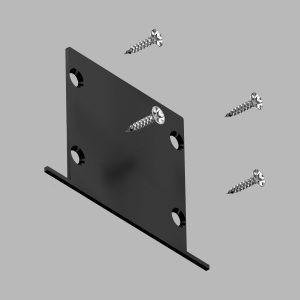 Заглушка для встраиваемого профиля с фланцем 12855-Z Black