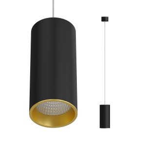 Подвесной светодиодный светильник Ledron SLC7392/12W-P Black-Gold 4000K