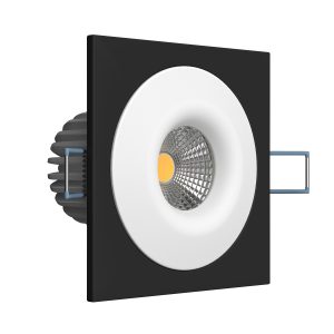 Встраиваемый светодиодный светильник Ledron LH07S-R SQ Black-White 4000K TRIAC