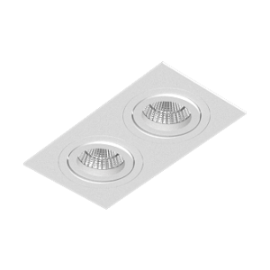 Встраиваемый поворотный светильник под сменную лампу Ledron AO11821 White