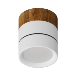 Накладной светодиодный светильник Ledron BARREL MINI Wooden White TRIAC