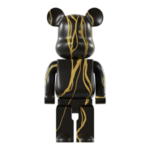 Статуэтка BEARBRICK чёрный с золотым
