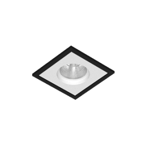 Встраиваемый светодиодный светильник BRUTAL SQ1 Black-White TRIAC 4000K