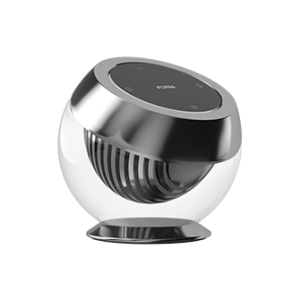 Кнопка на стеклянном держателе Crystal Smart Knob Silver