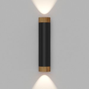 Настенный светильник под сменную лампу Ledron Danny mini 2 WS-GU10 Black Wooden