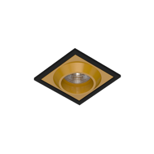 Встраиваемый светодиодный светильник GIZA SQ Black-Gold 4000K
