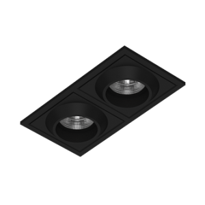 Встраиваемый светодиодный светильник GIZA SQ2 Black 4000K