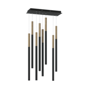 Подвесной светодиодный светильник HL012-8 Wooden 200 Black