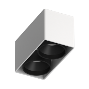 Накладной светильник под сменную лампу Ledron KEA 2 ED GU10 White-Black