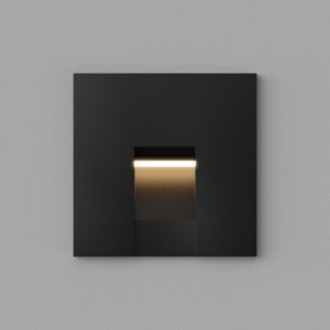 Встраиваемый светодиодный светильник для стен и ступеней Ledron KIT AGILE SQ Black