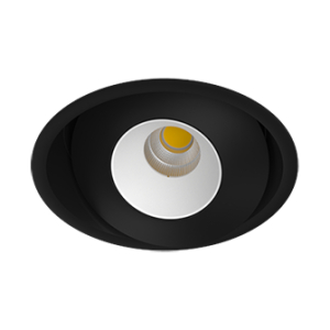 Встраиваемый поворотный светодиодный светильник Ledron KRIS IN Black-White