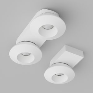 Накладной поворотный светодиодный светильник Ledron KRIS SLIM TRIAC White