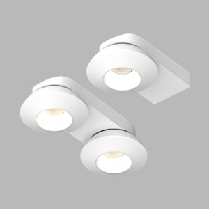 Накладной поворотный светодиодный светильник Ledron KRIS SLIM 2 White