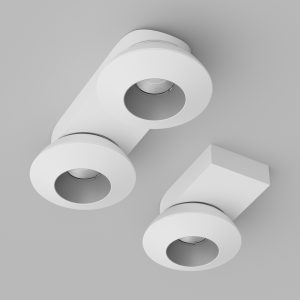 Накладной поворотный светодиодный светильник Ledron KRIS SLIM TRIAC White-Grey