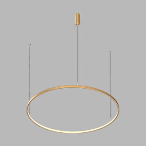 Подвесной светодиодный светильник LED ROUND R800 Brushed Gold