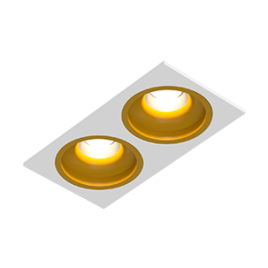 Встраиваемый светодиодный светильник LEVEL SQ2 White-Gold TRIAC 4000K