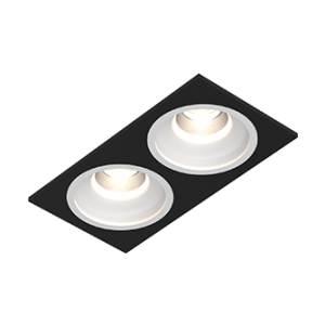 Встраиваемый светодиодный светильник LEVEL SQ2 Black-White TRIAC 4000K